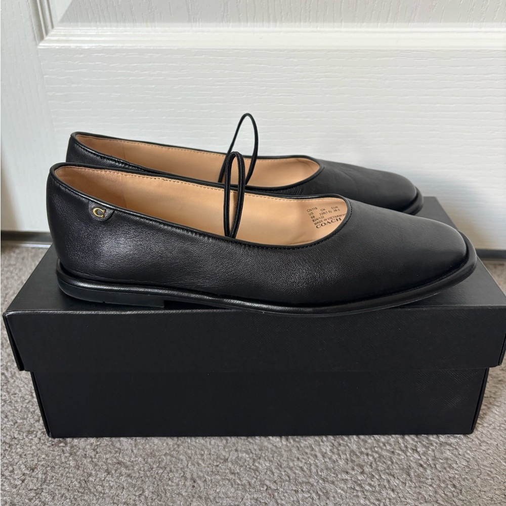 Coach Leather Flats